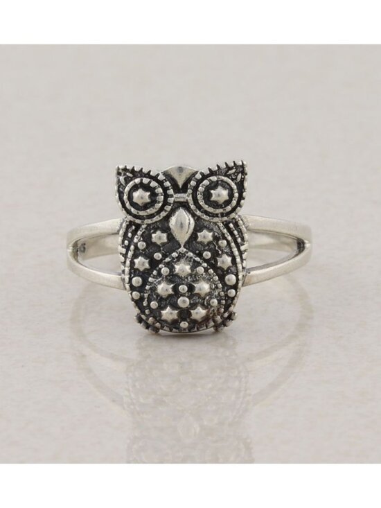 Unbranded Jewelry - Sterling Silver Owl Ring Size 8 3/4